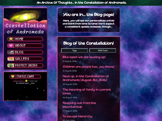 blog screenshot