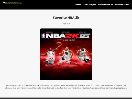 favoritenba2k screenshot