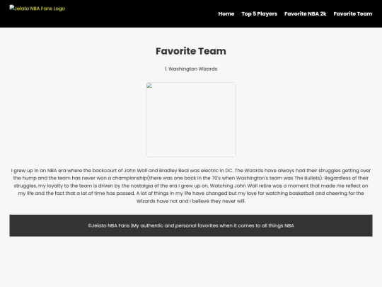 favoriteteam screenshot