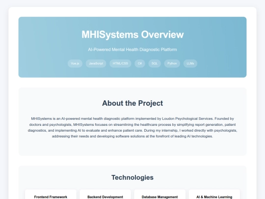 mhisystems screenshot