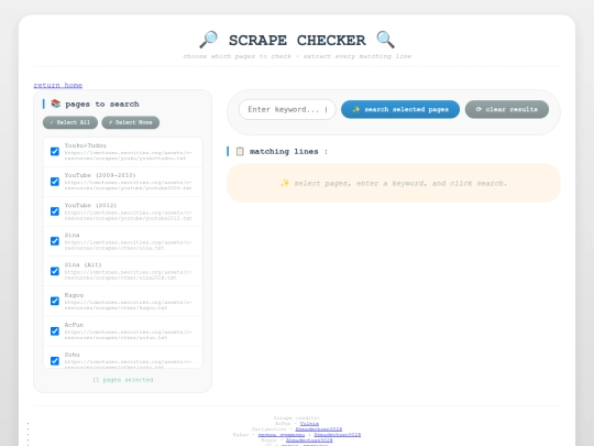 assets/c-resources/scrapes/scrapechecker/scrapechecker screenshot
