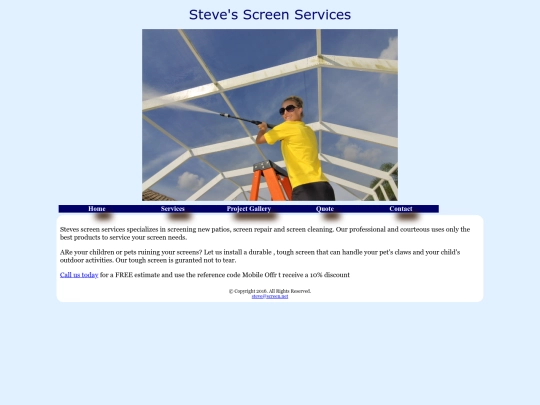 steve'sscreenservices screenshot