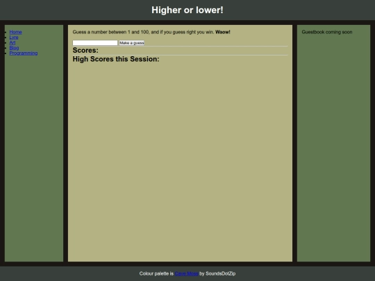 programming/higher_or_lower screenshot