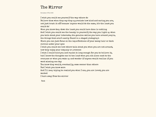poems/mirror screenshot
