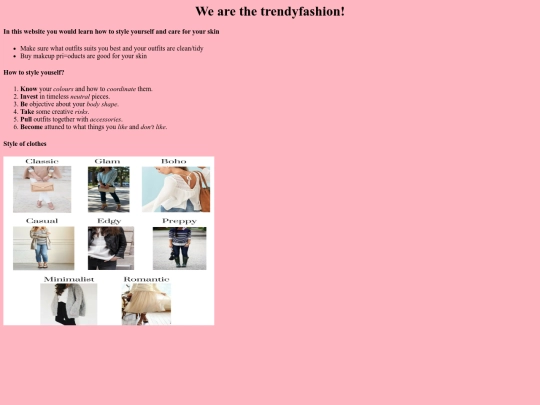 fashion screenshot