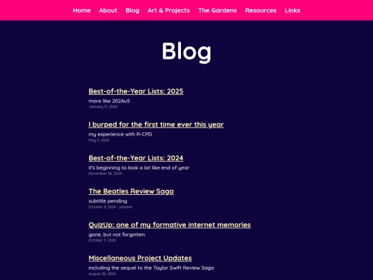 blog screenshot