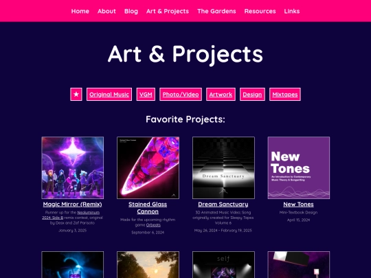 projects screenshot