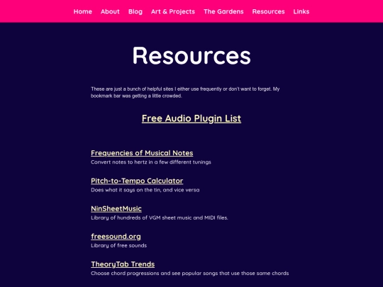 resources screenshot