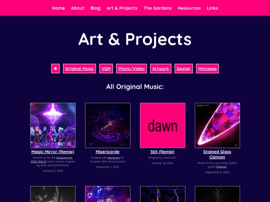 subpage/proj-music screenshot