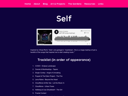 subpage/proj/music-self screenshot