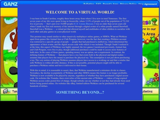 WELCOME2WEBKINZ screenshot