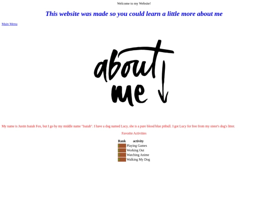 aboutme screenshot