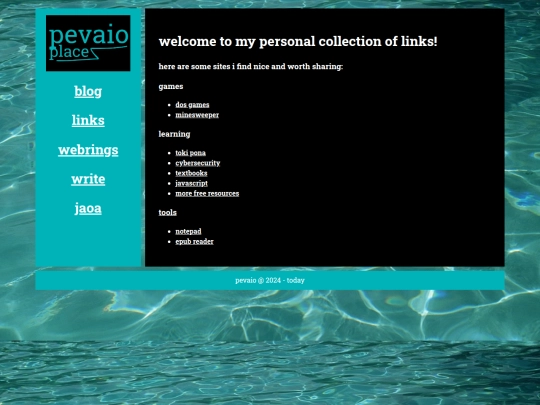 links screenshot