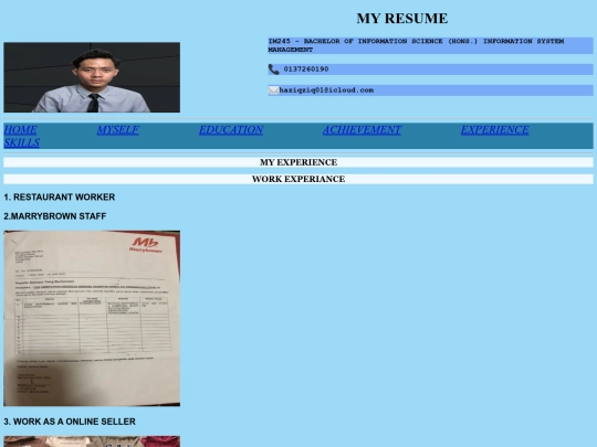 work screenshot