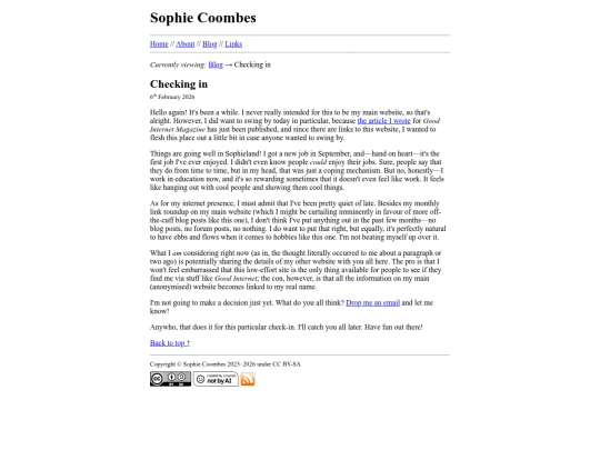 blog/checking-in screenshot