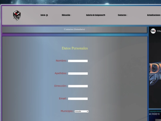 Proyectio sitio web 2º Trimestre/html/contactos screenshot