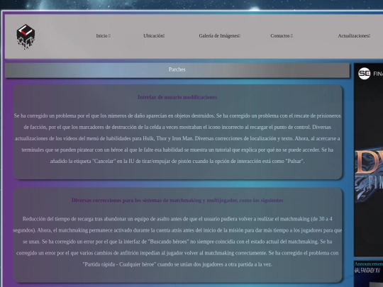 Proyectio sitio web 2º Trimestre/html/parches screenshot