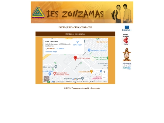 WEB Zomzamas/ubicacion screenshot