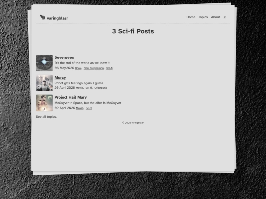 topics/sci-fi screenshot