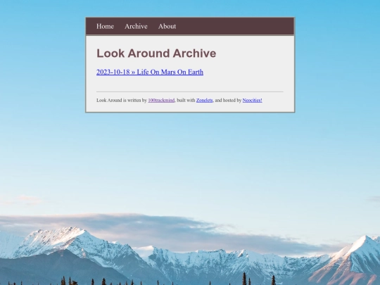 archive screenshot