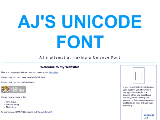 ajunicode screenshot