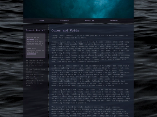 entries/coresandvoids screenshot