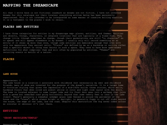 webpages/dreamzones/dreamplaces screenshot