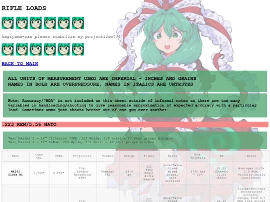 webpages/reloading/rifle_loads screenshot