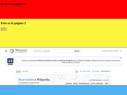 frames/ejemploframesrows screenshot