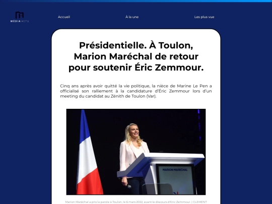 Actus a la une/Actu4/Actu4 screenshot