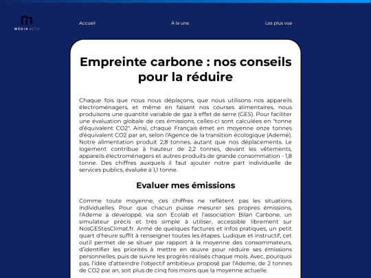 Actus les plus vue/Actu8/Actu8 screenshot