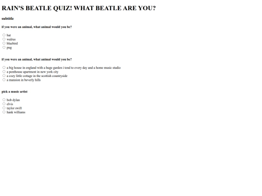 beatlequiz screenshot