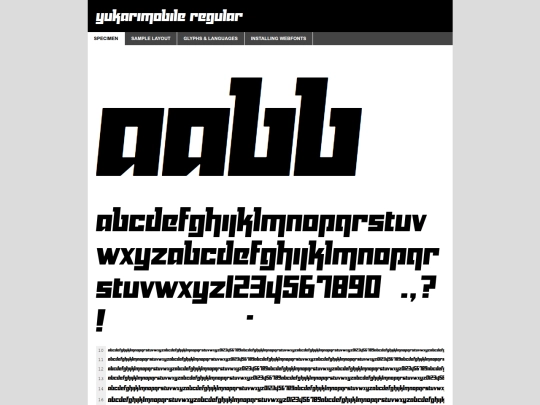 webfontkit-20250601-003933/yukari-demo screenshot