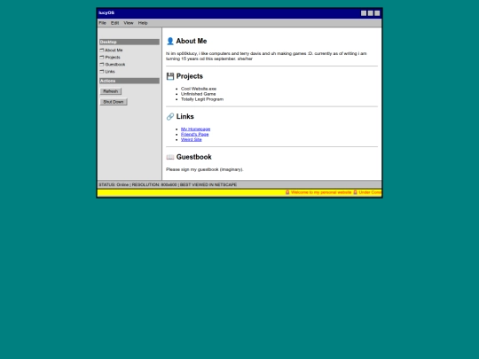 index screenshot