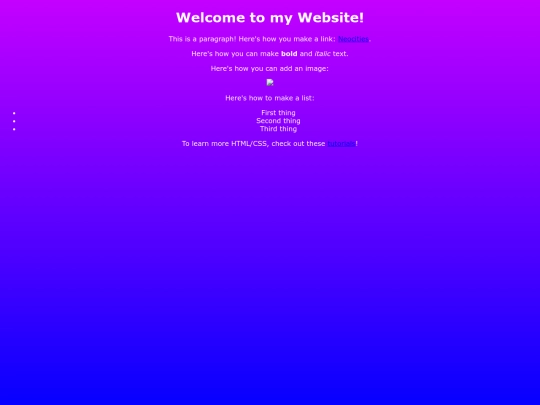links screenshot