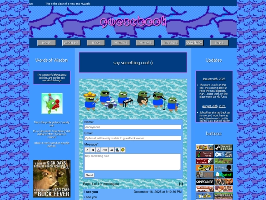 public/guestbook screenshot