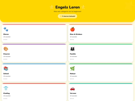 Apps testen/engels leren app screenshot