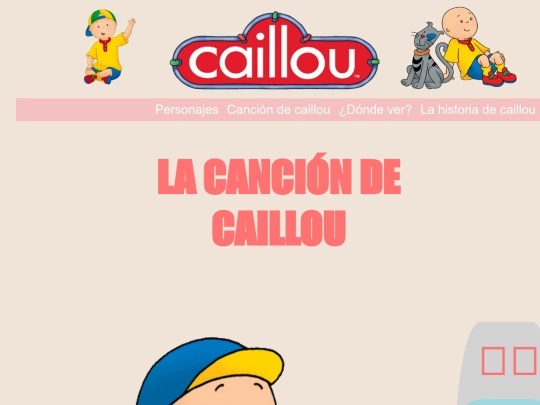 cancion de caillou3 screenshot