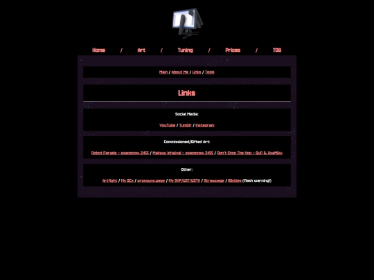 links screenshot