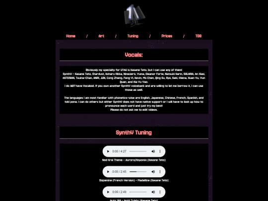 tuning screenshot