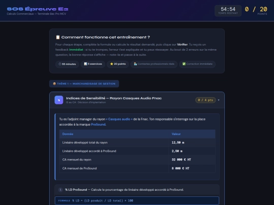 Calculs screenshot