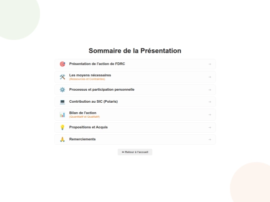 sommaire screenshot