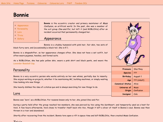 ocs/colaverse/bonnie screenshot