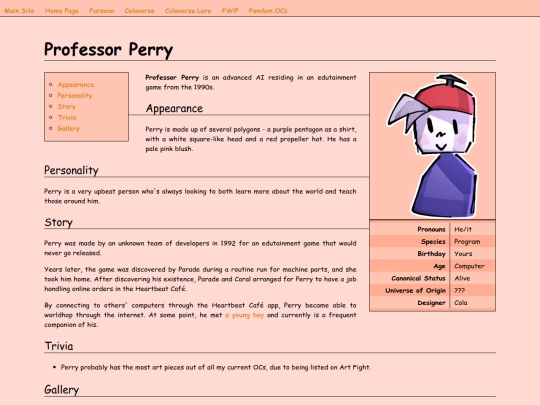 ocs/colaverse/perry screenshot