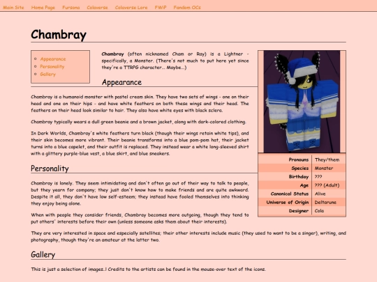 ocs/fandom/chambray screenshot