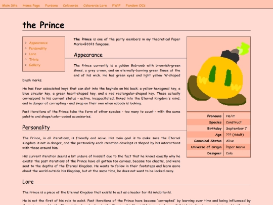 ocs/fandom/prince screenshot