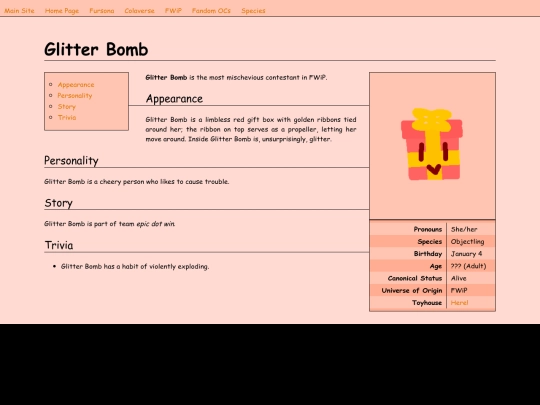 ocs/fwip/glitterbomb screenshot