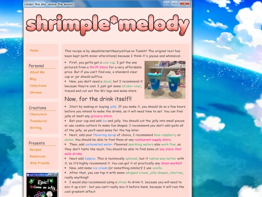 recipes/archive/wiidrink screenshot