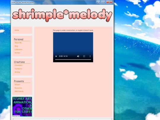 testing page screenshot
