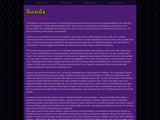 sandy screenshot